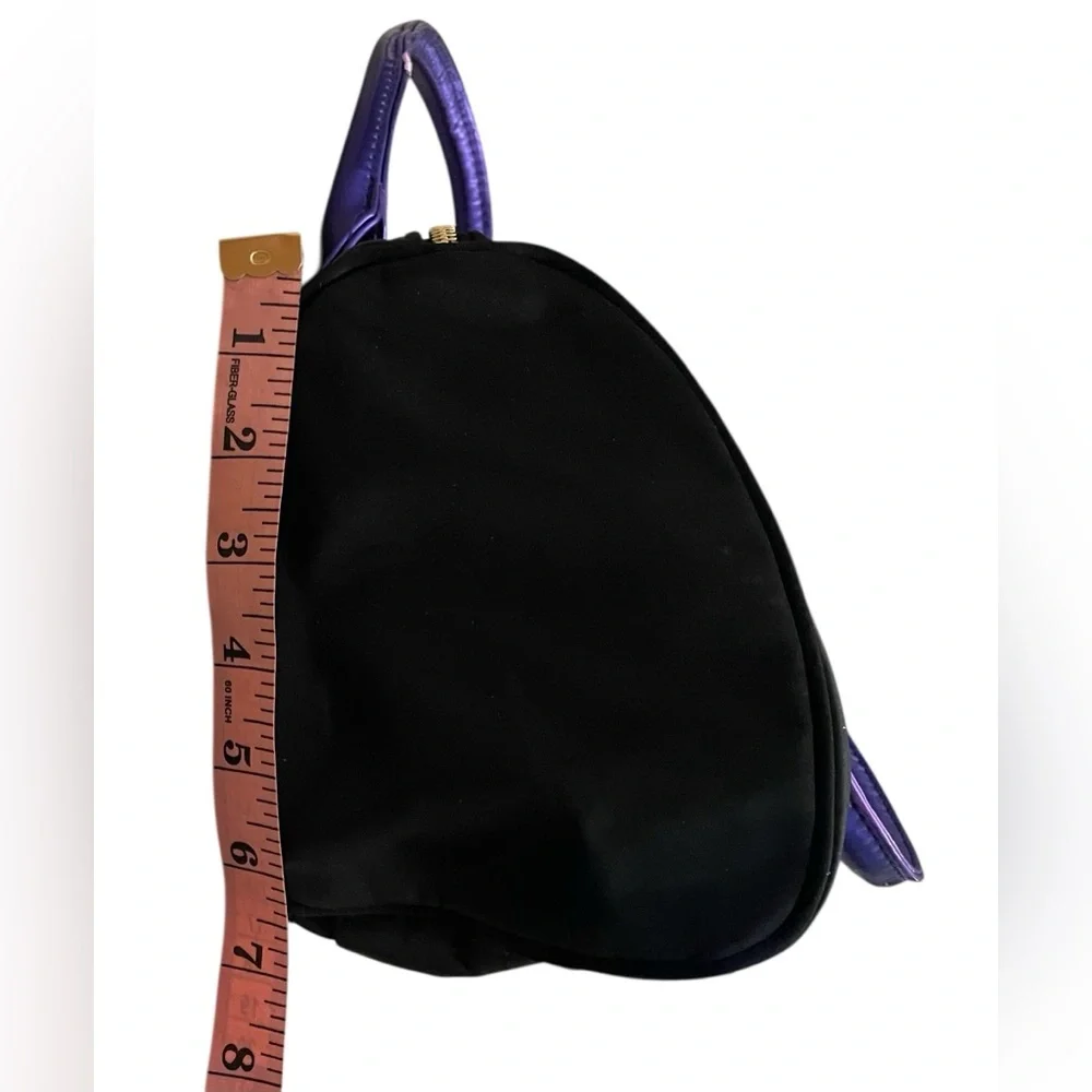 Victoria's Secret Black Satchel with Purple Accents - Picture 6 of 13